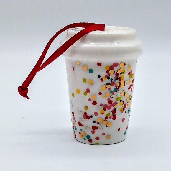 Starbucks Other - Starbucks Ceramic Miniature Ornament - Holiday 2015 Confetti